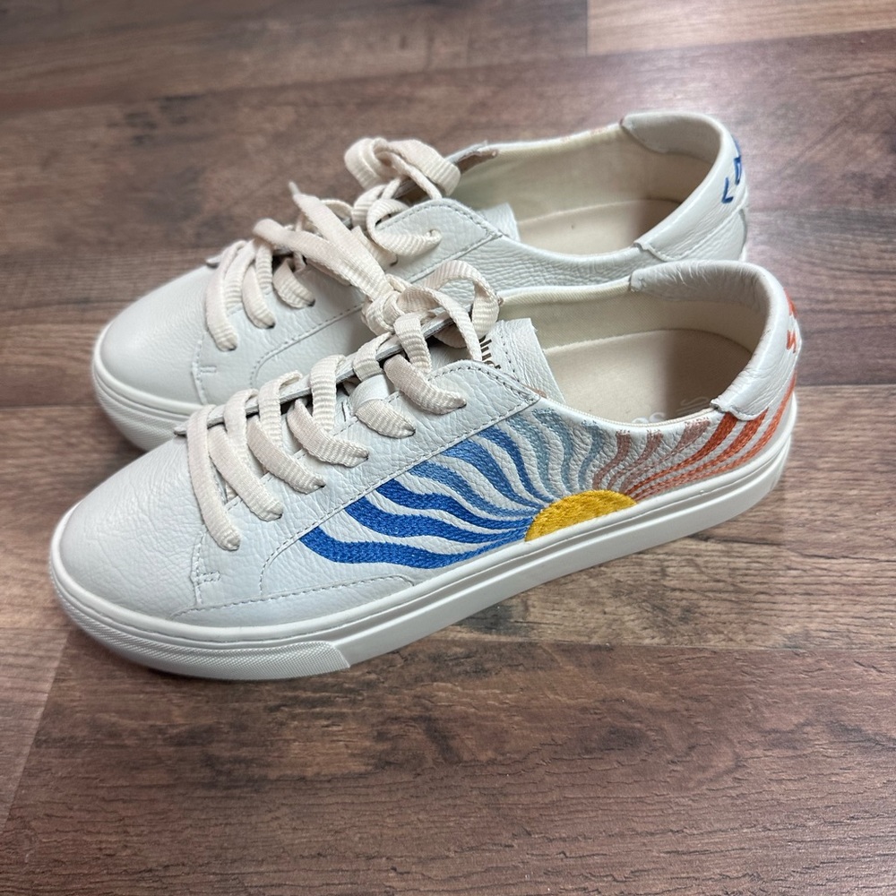 NEW SOLUDOS PLATFORM MULTI SUN IBIZA SNEAKERS size7.5